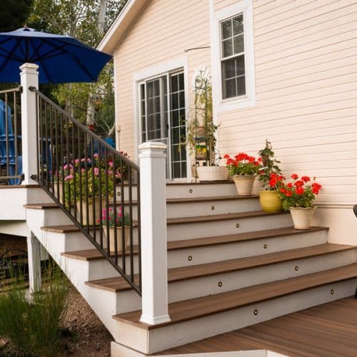 exterior deck painted by stewart